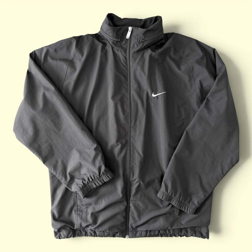 Nike Windbreaker Jacket Y2K VINTAGE 90’s Size XL Black Full Zip
